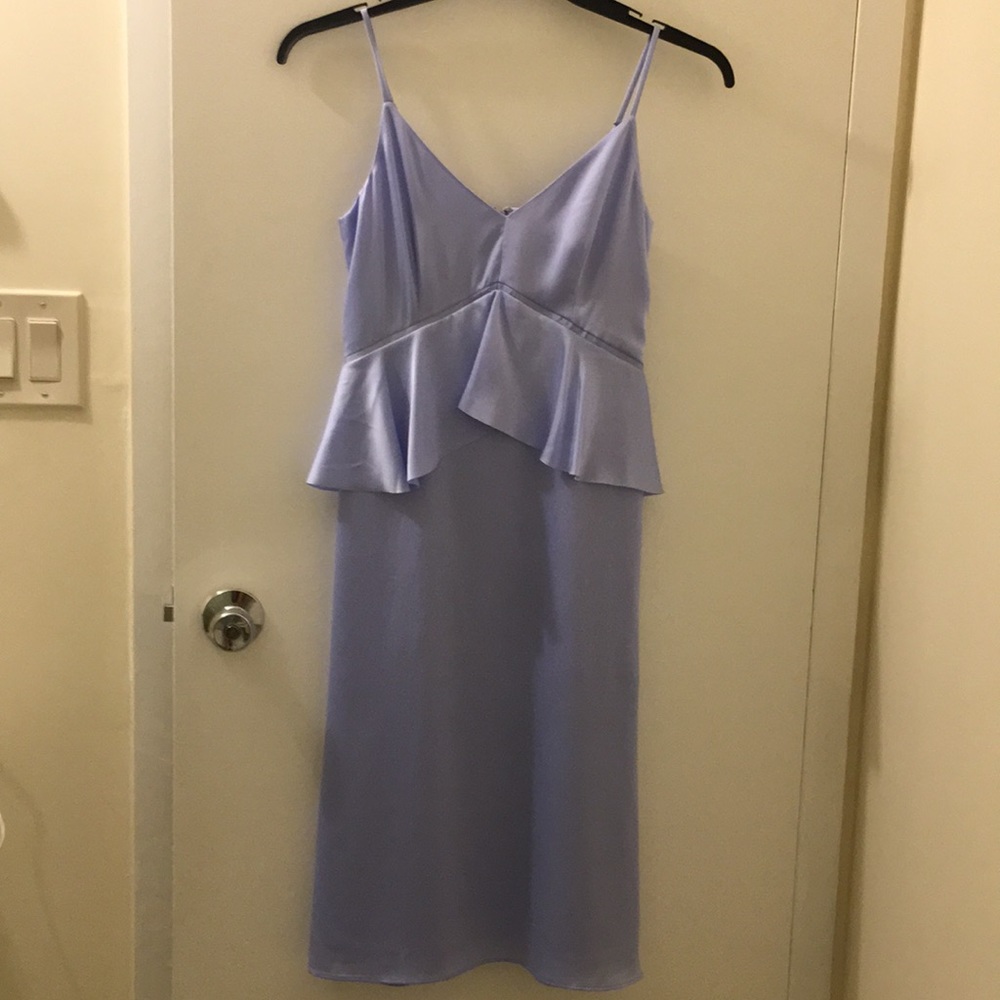 NWT satin material light blue dress!